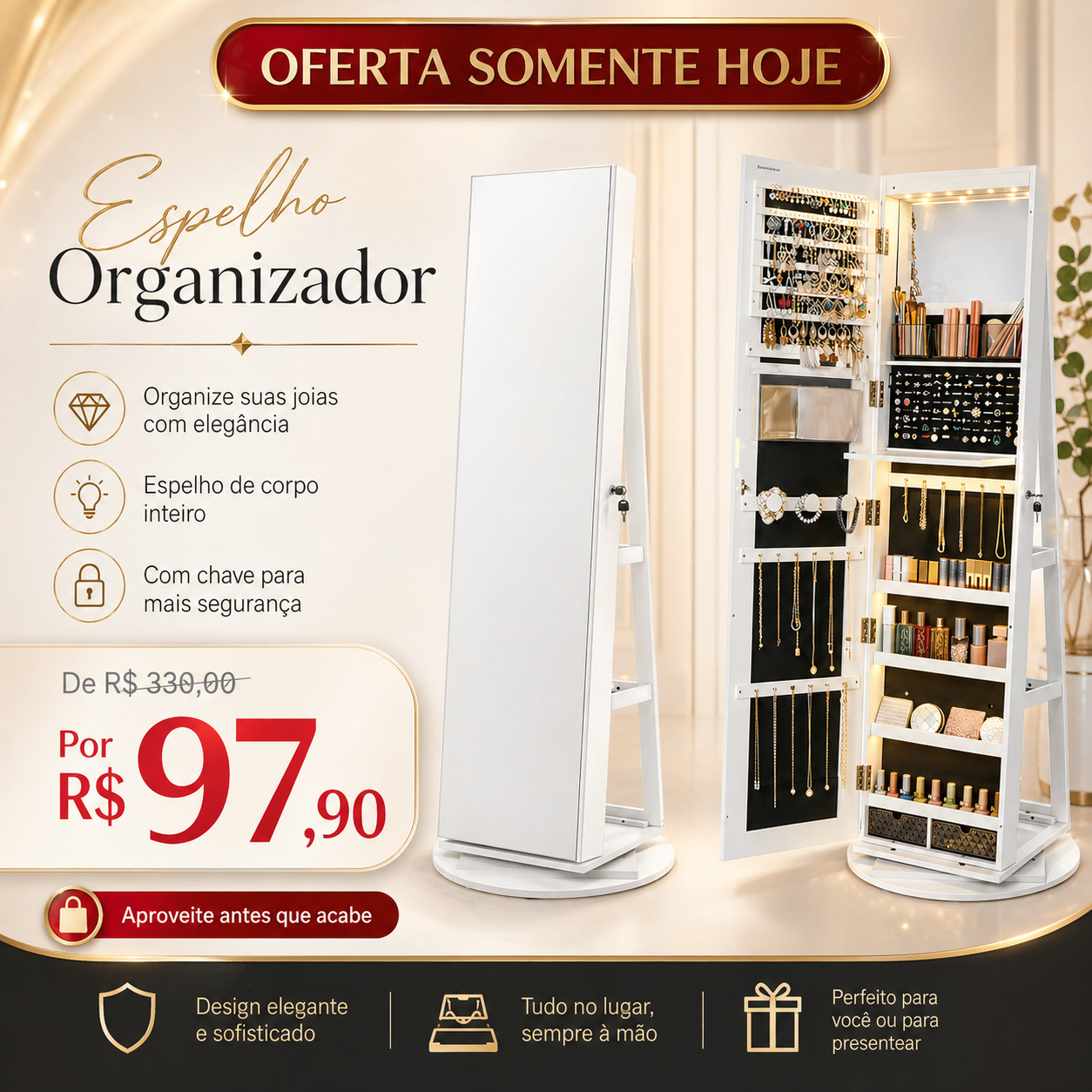 Espelho Organizador