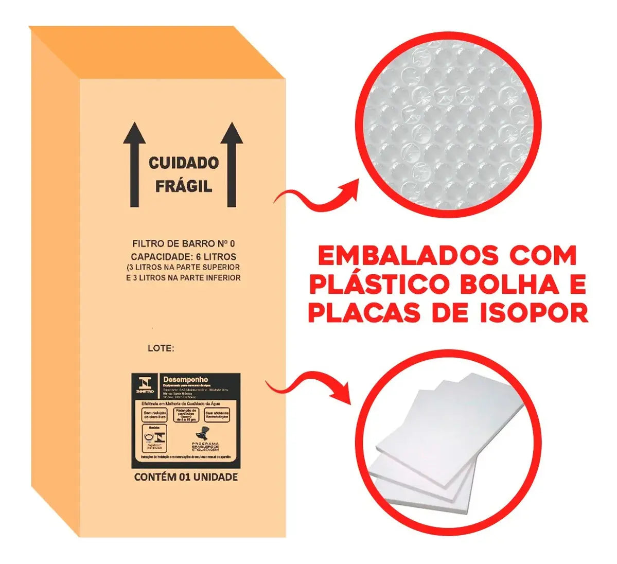 Filtro de Barro com Vela, Boia e Torneira